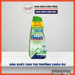 Gel rửa bát Finish Power Eco 0% 900ml EU (Gel rửa bát hữu cơ)  - Gel rửa bát sinh học - ImP