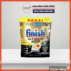 Viên rửa bát Finish Quantum Ultimate Plus All in One - 14+ tính năng trong một viên rửa chén bát - ImP