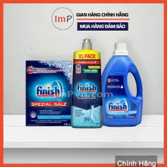 Combo Gel rửa bát Finish Classic 1500ml, Muối 1.2kg, Nước làm bóng 1150ml (hoặc 750ml)  - ImP