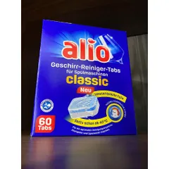 [FreeShip] Viên rửa bát Alio Classic Hộp 60 viên (mẫu mới) - Hàng nội địa Đức mùi nhẹ dễ chịu  - ImP