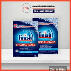Muối rửa bát Finish 2.4 kg - Muối làm mềm nước chuyên dụng cho máy rửa chén bát  - ImP