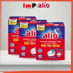 Set Viên rửa chén bát ALIO  All in one 120v - Hàng nội địa Đức - Ít mùi - ImP