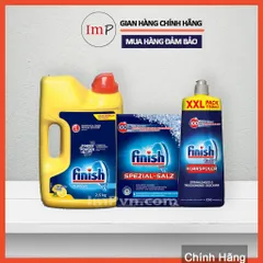 Combo Bột rửa bát Finish 2.5kg, Muối 1.2kg, Nước làm bóng 1150ml (hoặc 750ml)  - ImP