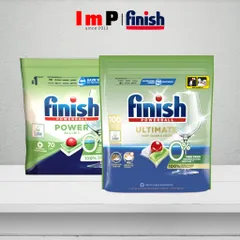 [FREESHIP] Viên rửa bát Finish Eco 0% Ultimate - All in 1 (Viên rửa bát hữu cơ) hoặc Gel rửa bát hữu cơ Finish All in 1