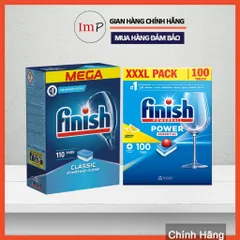 Viên rửa chén bát FINISH Classic Essential dành cho máy rửa chén bát - Hàng chính hãng  - ImP