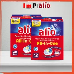 Combo Viên nén rửa chén Alio All in one 80 viên dành cho máy rửa bát - Hàng Đức - Ít mùi  - ImP