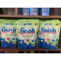 Viên rửa bát Finish Ultimate All in one Eco 0% - Set viên rửa Finish Eco Ultimate - Nước trợ xả Eco Sinh học - ImP