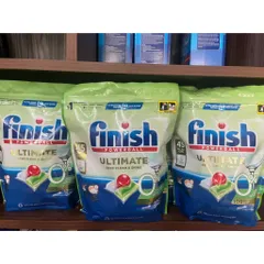 Viên rửa bát Finish Ultimate All in one Eco 0% - Set viên rửa Finish Eco Ultimate - Nước trợ xả Eco Sinh học - ImP