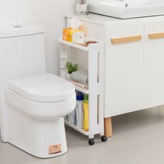 Kệ Hẹp Di Động 4 Tầng Có Bánh Xe Di Chuyển (TH261)