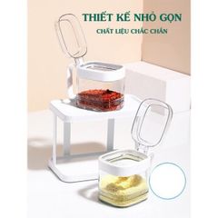 Bộ 4 Hủ Đựng Gia Vị Việt Nhật HOKORI (TH264)