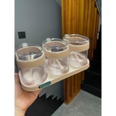 Bộ 4 Hủ Đựng Gia Vị Việt Nhật HOKORI (TH264)