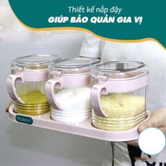 Bộ 4 Hủ Đựng Gia Vị Việt Nhật HOKORI (TH264)