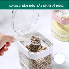 Bộ 4 Hủ Đựng Gia Vị Việt Nhật HOKORI (TH264)