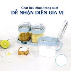 Bộ 4 Hủ Đựng Gia Vị Việt Nhật HOKORI (TH264)