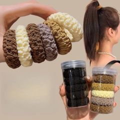 Hộp 6 dây cột tóc trơn (Màu ngẫu nhiên) (TH270)