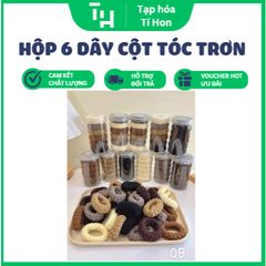 Hộp 6 dây cột tóc trơn (Màu ngẫu nhiên) (TH270)
