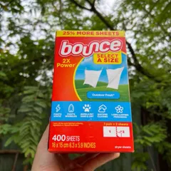 Mẫu mới hộp 400 tờ giấy thơm Bounce của Mỹ