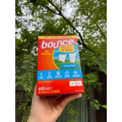 Mẫu mới hộp 400 tờ giấy thơm Bounce của Mỹ