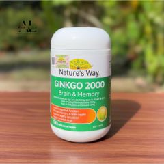 Viên uống hỗ trợ tăng cường trí nhớ Nature’s Way Ginkgo 2000 Brain & Memory 120 viên.