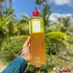 Giấm mật hoa dừa organic Sokfarm 1 lít - Coconut Flower Vinegar - hàng Việt.
