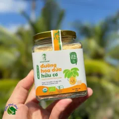 Đường hoa dừa hữu cơ Sokfarm 160g dành cho bé - Organic coconut flowers sugar - hàng Việt.