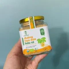 Đường hoa dừa hữu cơ Sokfarm 160g dành cho bé - Organic coconut flowers sugar - hàng Việt.