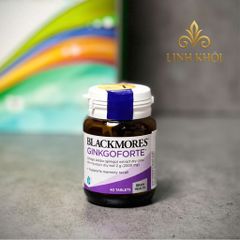 [Nhập khẩu] Viên uống hỗ trợ trí não, cải thiện trí nhớ Blackmores Ginkgoforte 40 viên - linhkhoistore.