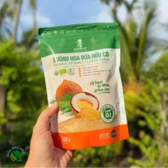 Đường hoa dừa hữu cơ Sokfarm 300g - Organic Coconut Flower Sugar - hàng Việt.