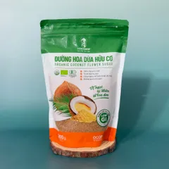 Đường hoa dừa hữu cơ Sokfarm 300g - Organic Coconut Flower Sugar - hàng Việt.
