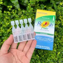 Nhỏ mắt dạng tuyp nhỏ không chất bảo quản re fresh plus 100 vial hàng Mỹ