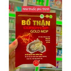 Bổ Thận Cordycep Gold MDP Mẫu Mới hộp 30 viên