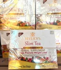 100 gói trà thảo mộc Hyley's Slim Tea 8 Flavor Assortment Mỹ