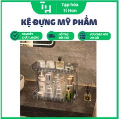 Kệ đựng mỹ phẩm trong suốt sang trọng 2 tầng (TH279)