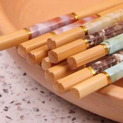 Set 10 đôi đũa trúc Nhật họa tiết (Họa tiết ngẫu nhiên) (TH285)