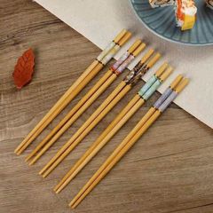 Set 10 đôi đũa trúc Nhật họa tiết (Họa tiết ngẫu nhiên) (TH285)