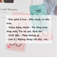 Kéo cắt tỉa lông mày và lông mũi (TH291)