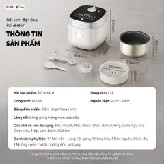 Nồi cơm điện Bear 1.5L RC-4H40Y 733068