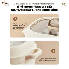 Nồi nấu chậm 1.6L Bear SB-NNC16 733085