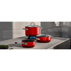 Bộ nồi WMF Fusiontec Essential Pro 4 Món Màu Đỏ
