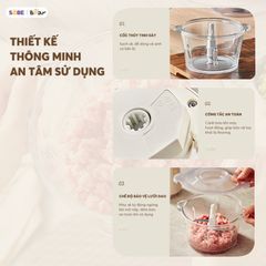 Máy xay thịt Bear 1,8L CH-5H03P36 733104