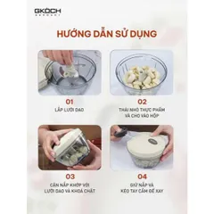 DỤNG CỤ XAY TỎI ỚT GKÖCH - 400ML 733116