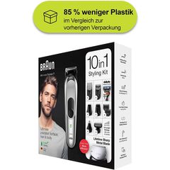 Tông Đơ Chuyên Cạo Tỉa Râu, Tóc, Lông Mũi, Tạo Kiểu Râu Braun MGK7220, 10-in-1