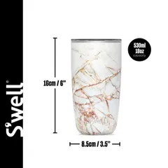 Cốc Giữ Nhiệt S’well Calacatta Gold Kèm Nắp, 530ml