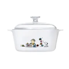 NỒI GỐM THỦY TINH CHỊU NHIỆT CORNINGWARE -PHIÊN BẢN GIỚI HẠN SNOOPY 5L