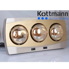 Đèn sưởi nhà tắm Kottmann K3B-H 3 bóng