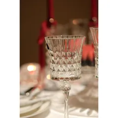 BỘ 6 LY VANG PHA LÊ PHÁP CRISTAL D'ARQUES LADY DIAMOND 270ML