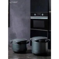 Nồi ủ chân không 2 tay cầm Kitchen Mate Kaiyo, dung tích 3L, màu ghi [mã KTC-6926]