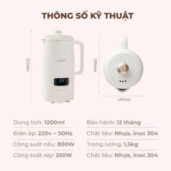 Máy Làm Sữa Hạt GUME MSB 22 Hàn Quốc - Bảo Hành 12 Tháng