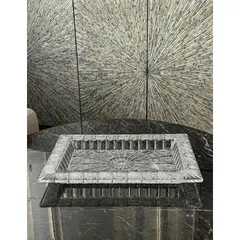KHAY CHỮ NHẬT THÀNH CAO M57 Crystal Bohemia - Size 41cm