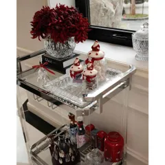 KHAY CHỮ NHẬT THÀNH CAO M57 Crystal Bohemia - Size 41cm